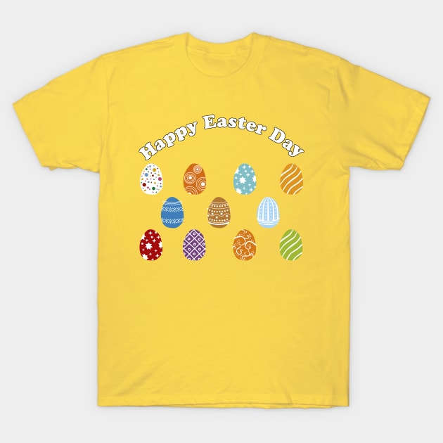 Cute Colorful Easter Egg Hunt Happy Easter Day T-Shirt by rayrayray90